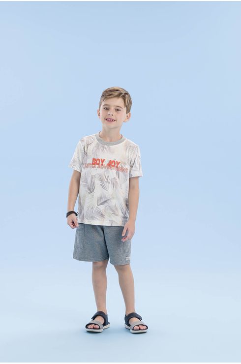 Camiseta Com Estampa De Folhagens