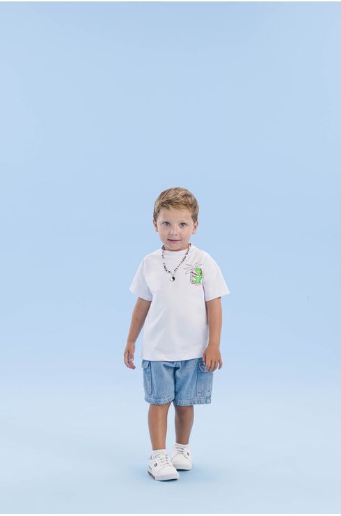 Camiseta Com Silk Frente E Costas
