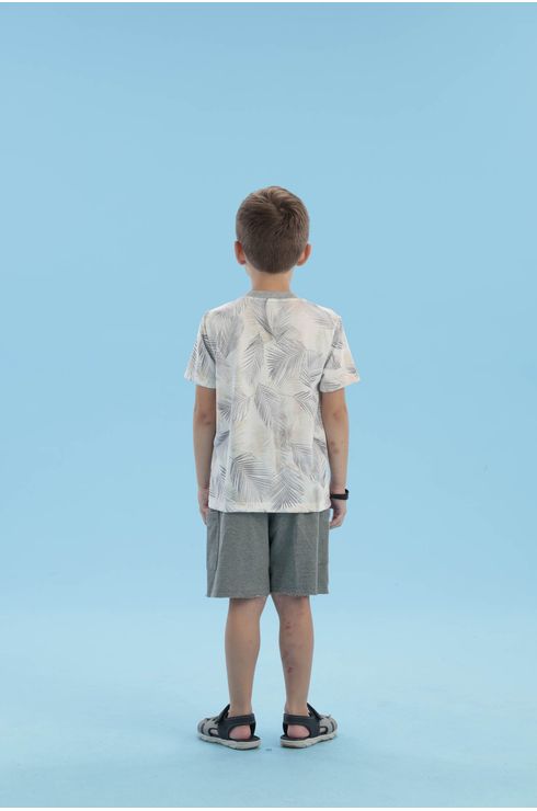 Camiseta Com Estampa De Folhagens