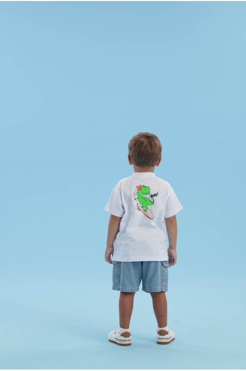 Camiseta Com Silk Frente E Costas