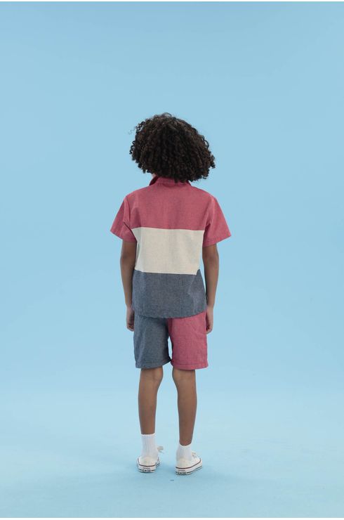 Camisa Com Recortes E Bordado