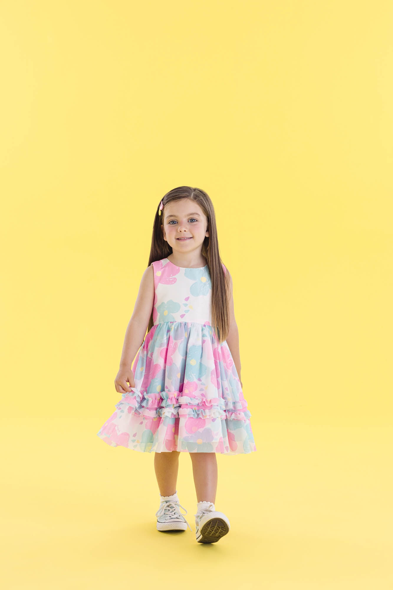 Vestido-De-Festa-Floral-Neon
