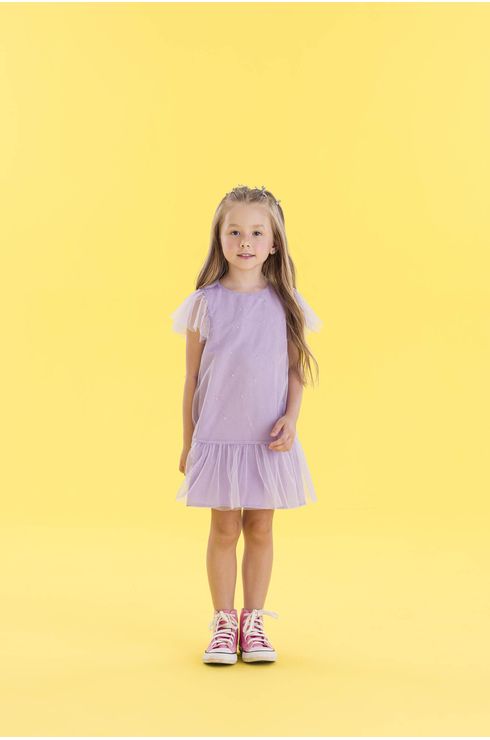 Vestido De Tule Com Strass