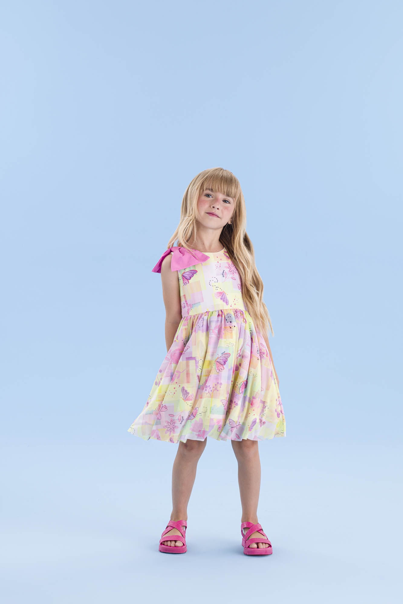 Vestido-Festa-Com-Tule-Sobreposto