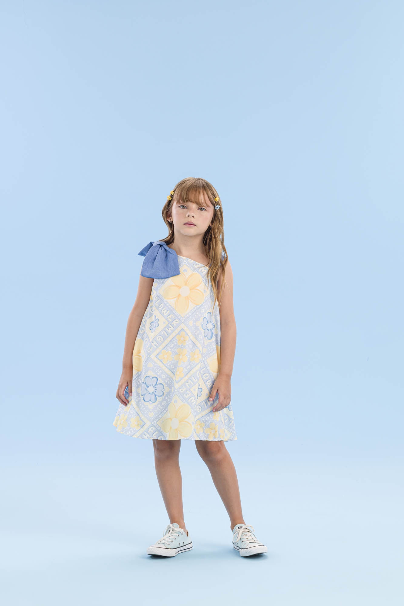 Vestido-Floral-Com-Laco-Lateral