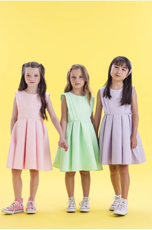 Vestido De Festa Em Pregas