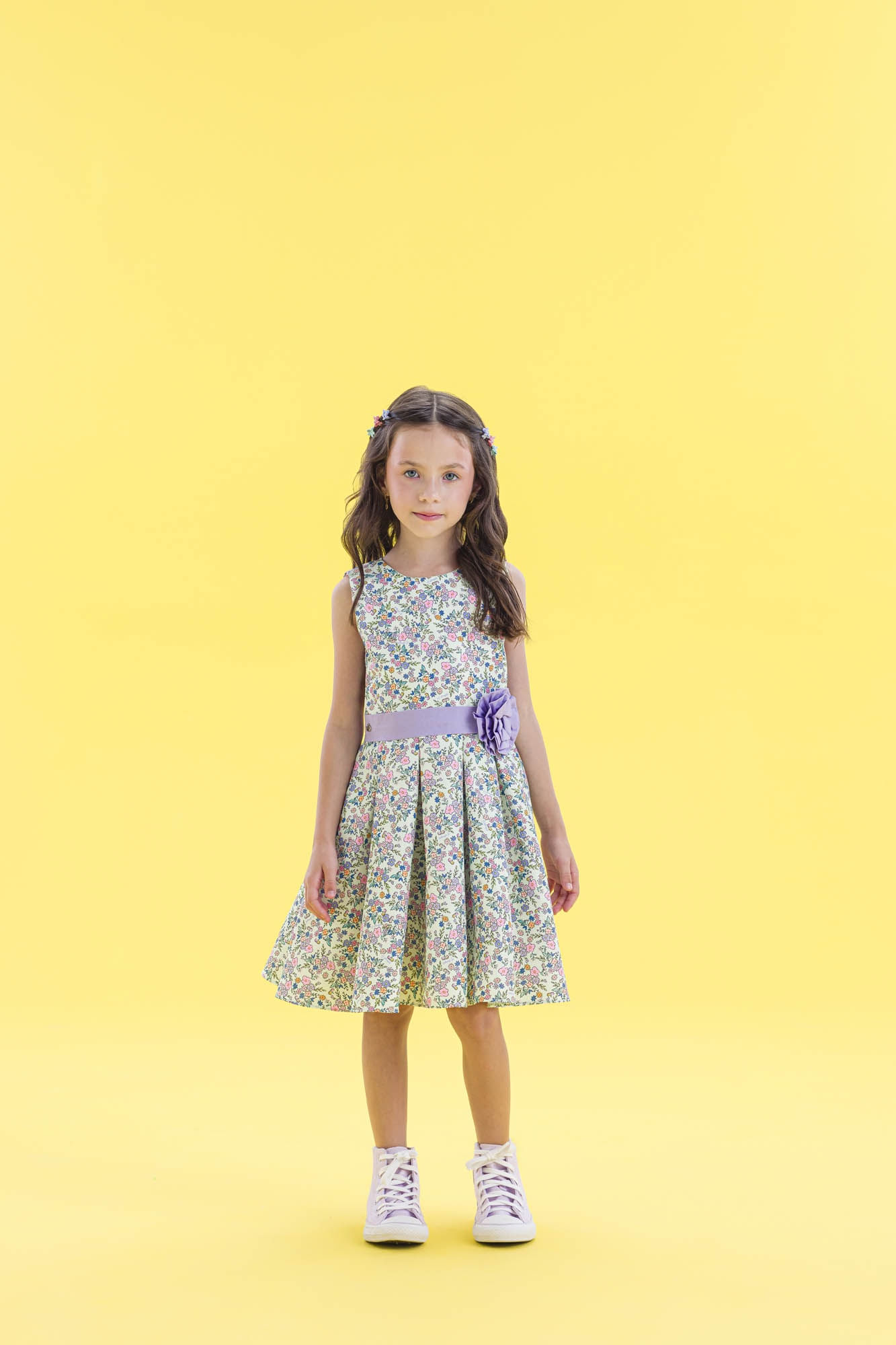 Vestido-Festa-Estampado-Com-Cinto-E-Flor