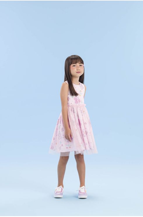 Vestido De Festa Com Saia De Tule