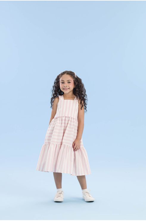 Vestido Com Alça E Babado