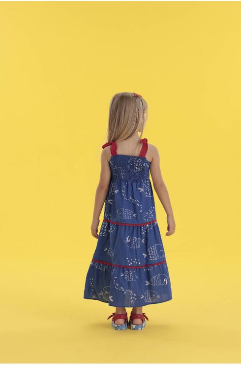 Vestido Midi De Alça Estampado