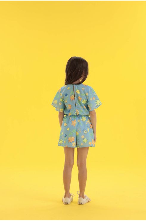 Macaquinho Estampado Com Elastico Personalizado