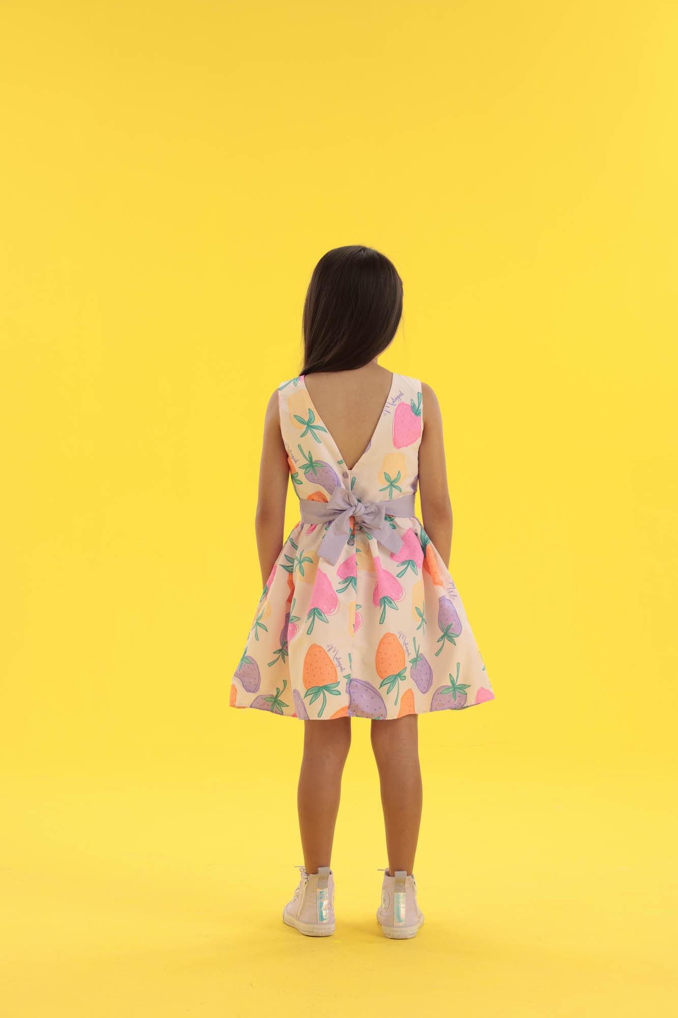 Vestido-De-Festa-Estampado-Com-Abertura-Nas-Costas