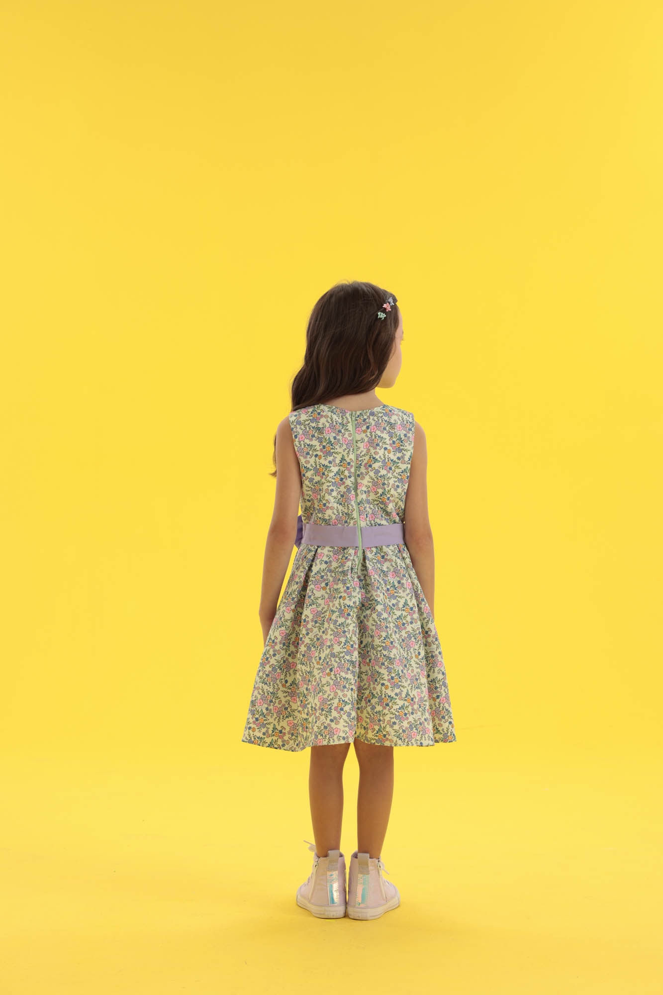 Vestido-Festa-Estampado-Com-Cinto-E-Flor