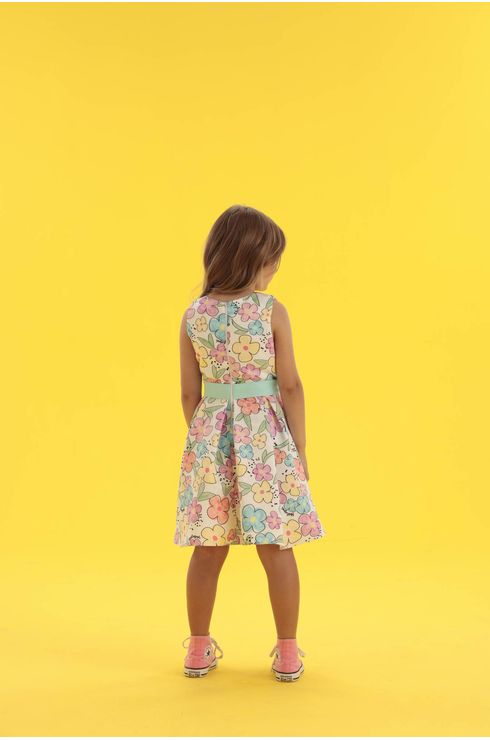 Vestido Festa Com Estampa Floral