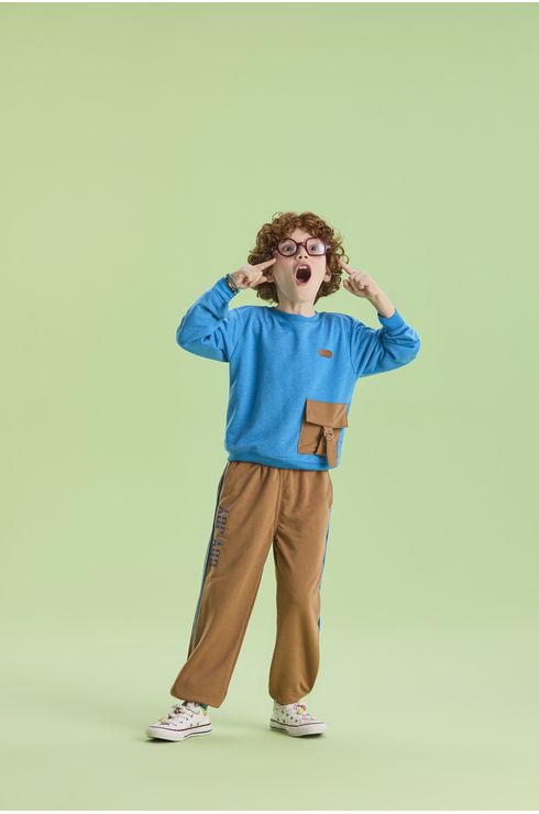 Conjunto Manga Longa Calça E Moletom