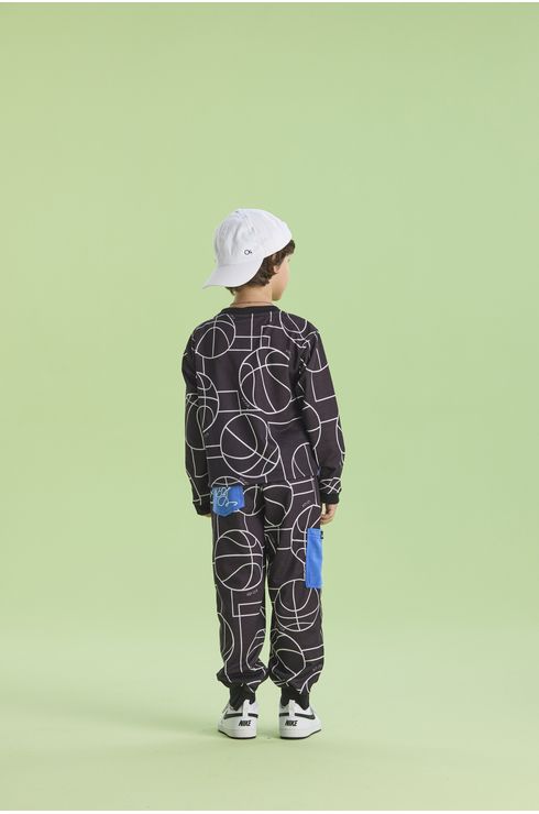 Conjunto Manga Longa De Moletom Estampado