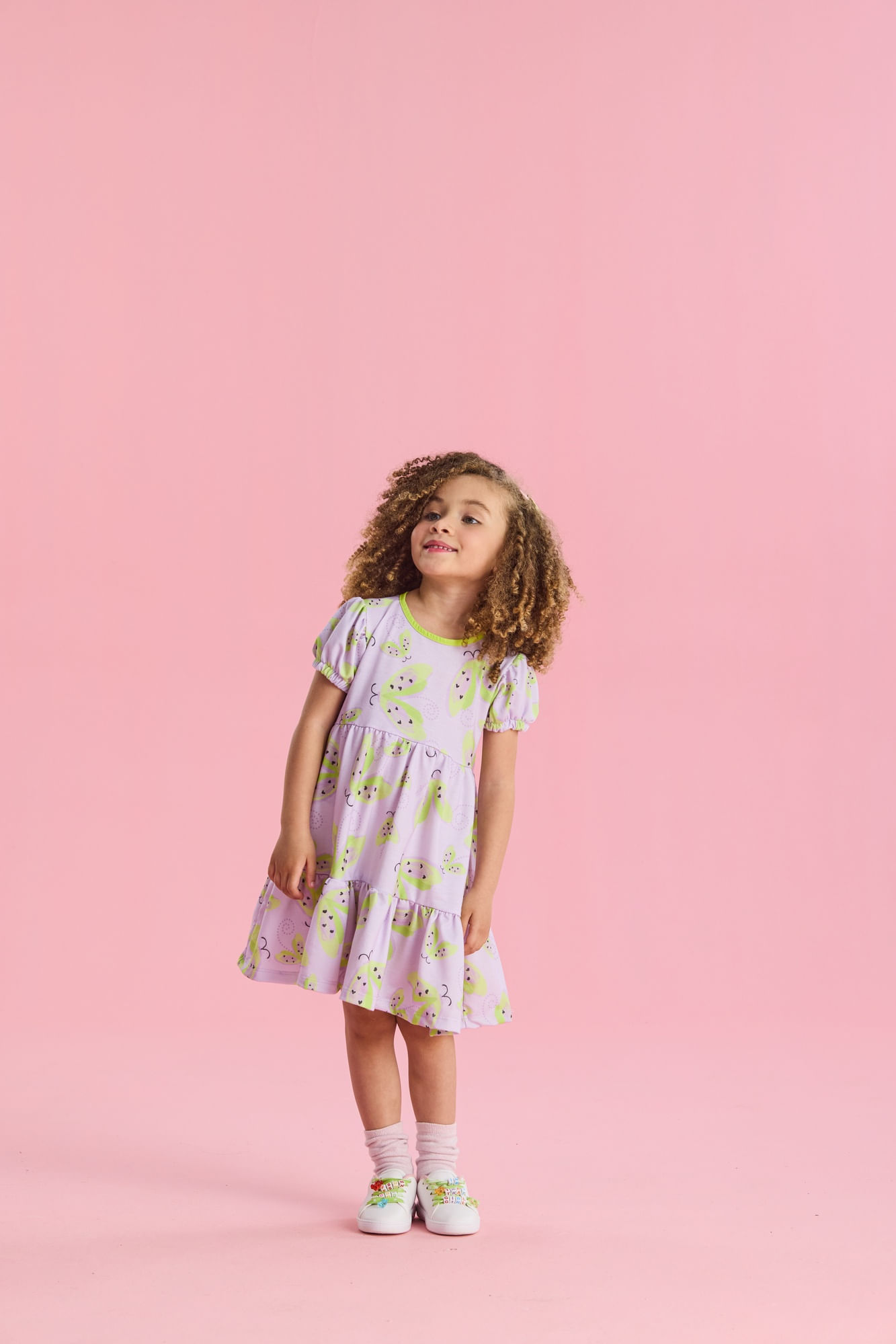 Vestido-Manga-Curta-Em-Moletinho-Estampado