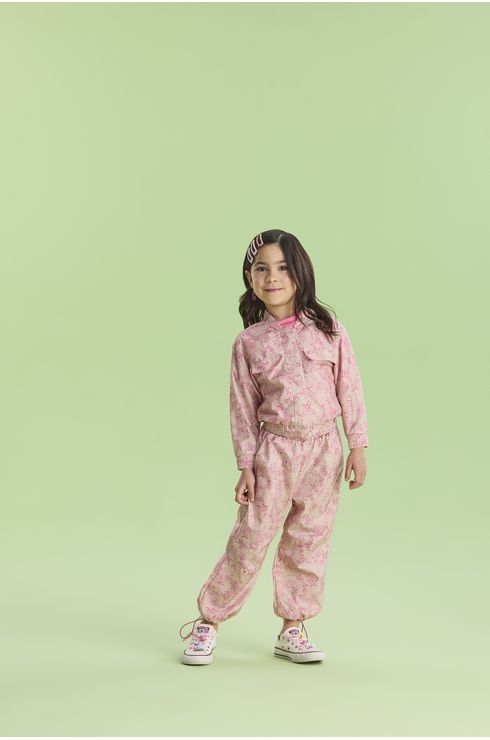 Jaqueta Estampada Em Quebra Vento