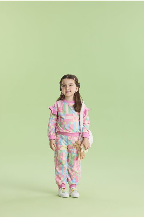 Conjunto Manga Longa Calça E Moletom