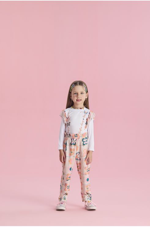 Conjunto Manga Longa Blusa E Calça