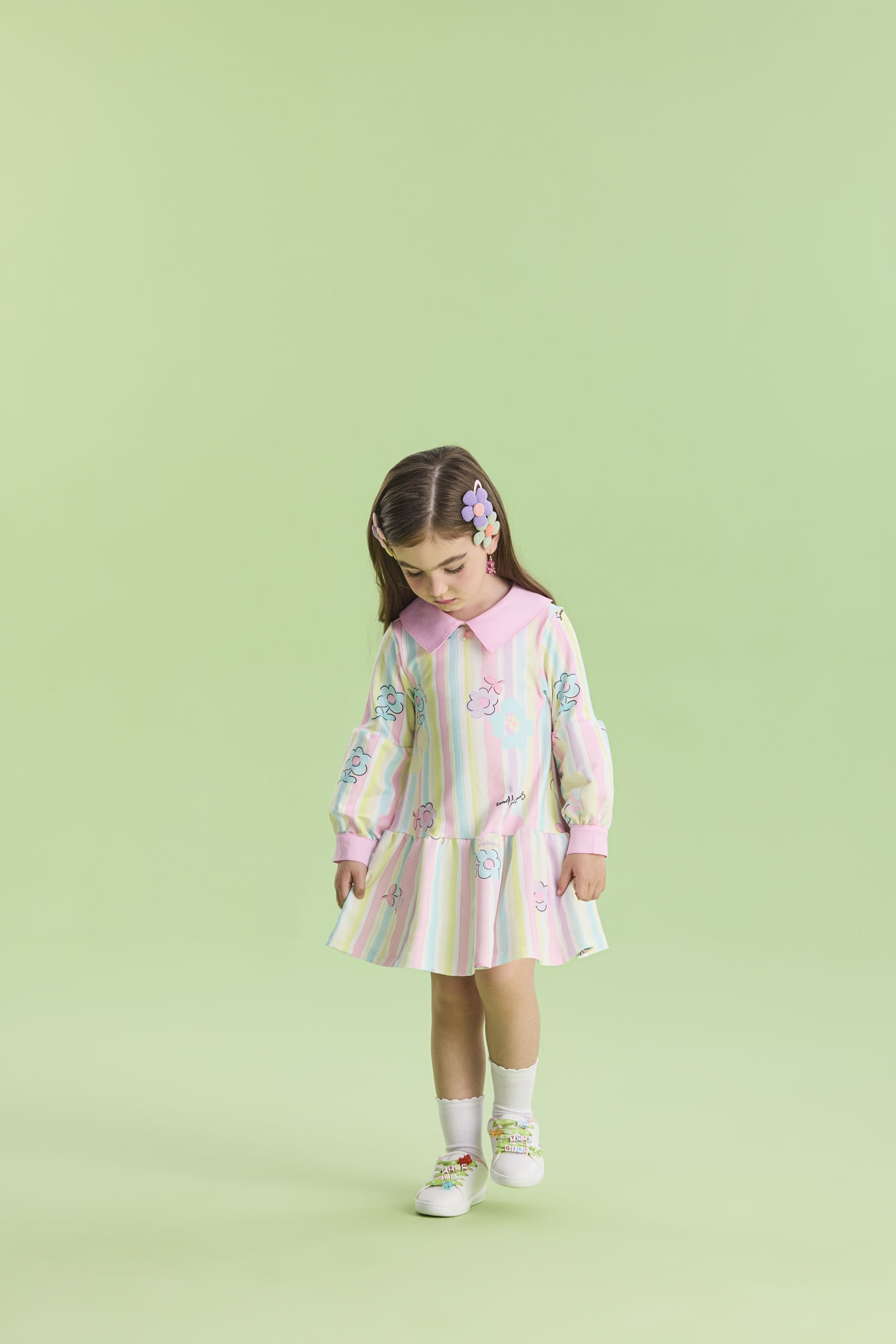 Vestido-Em-Moletinho-Estampado-Manga-Longa