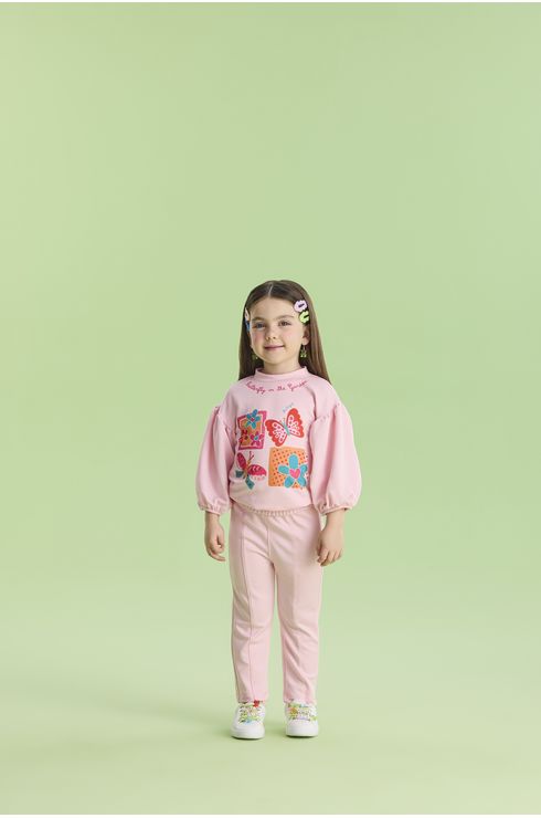 Conjunto Manga Longa Calça E Moletom