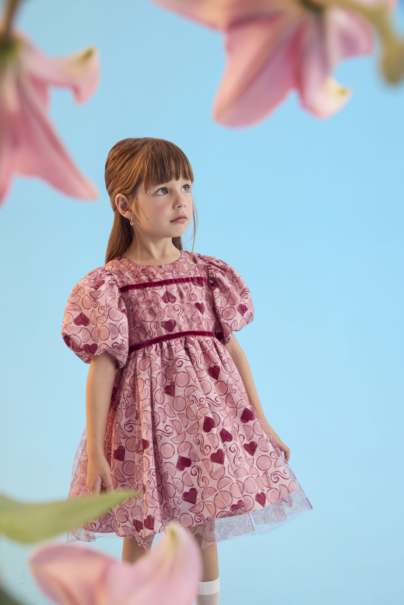 Vestido-Festa-Estampado-Com-Manga-Balone