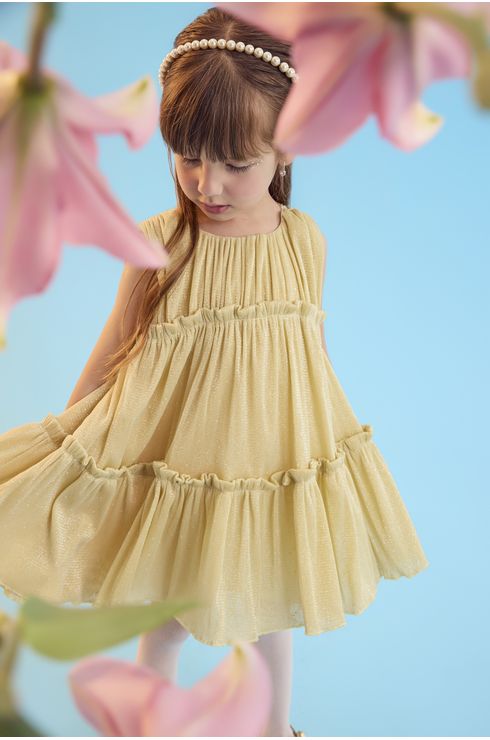 Vestido Festa Em Tule Com Bolerinho