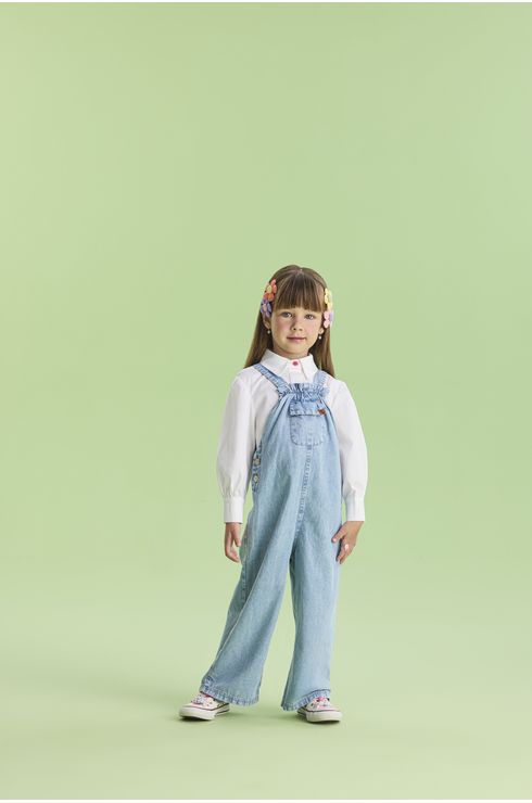Jardineira Jeans