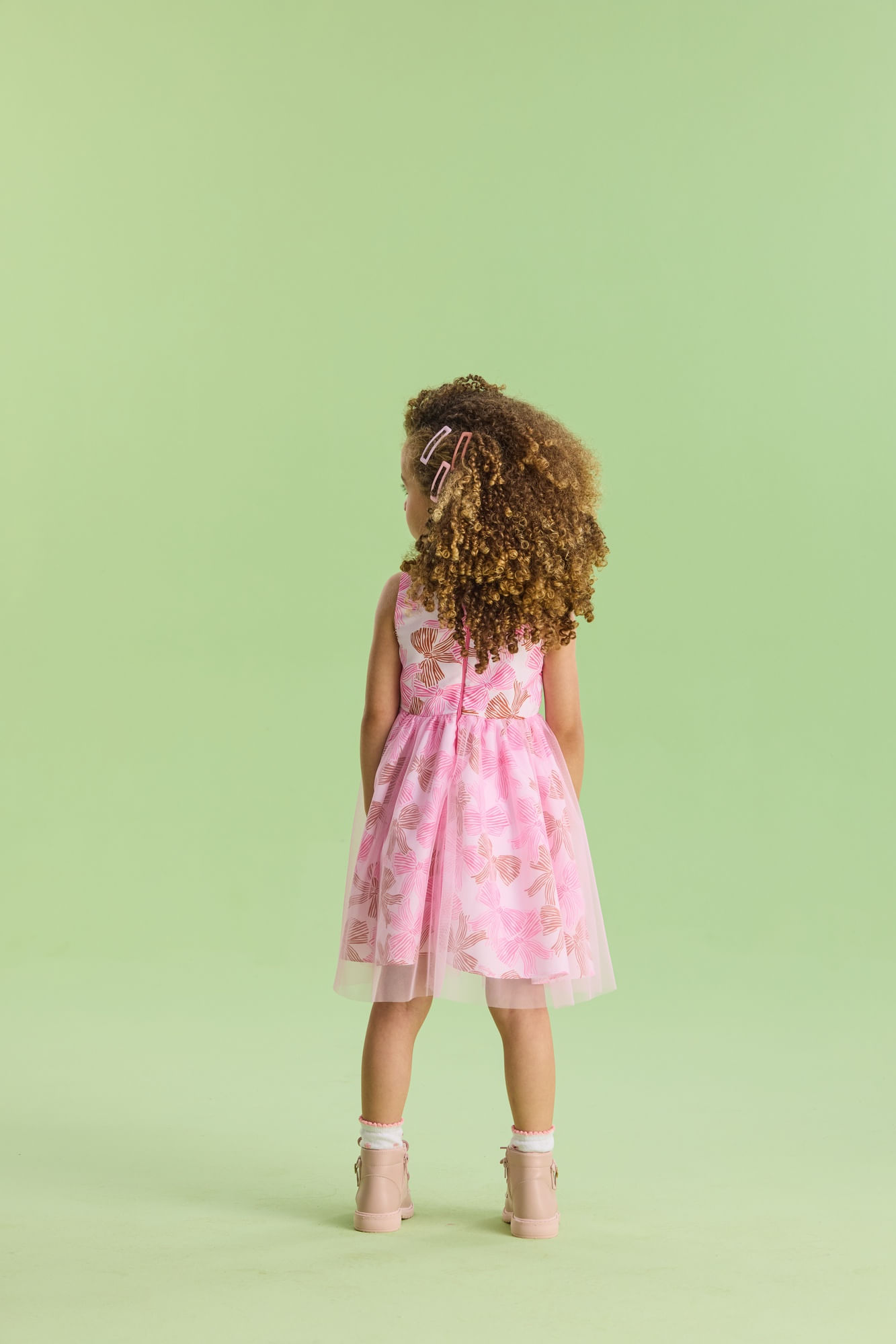 Vestido-Festa-Estampado-Com-Saia-Sobreposta-De-Tule-E-Laco