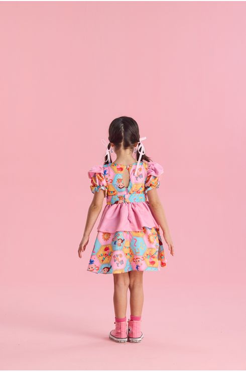 Vestido Festa Junina Com Pompons