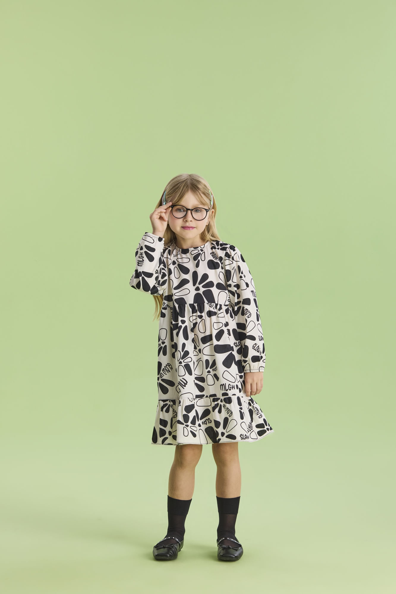 Vestido-Manga-Longa-Em-Tricoline-Estampada