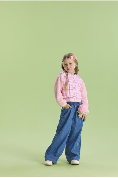 Calça Jeans Leve Com Cós De Elástico