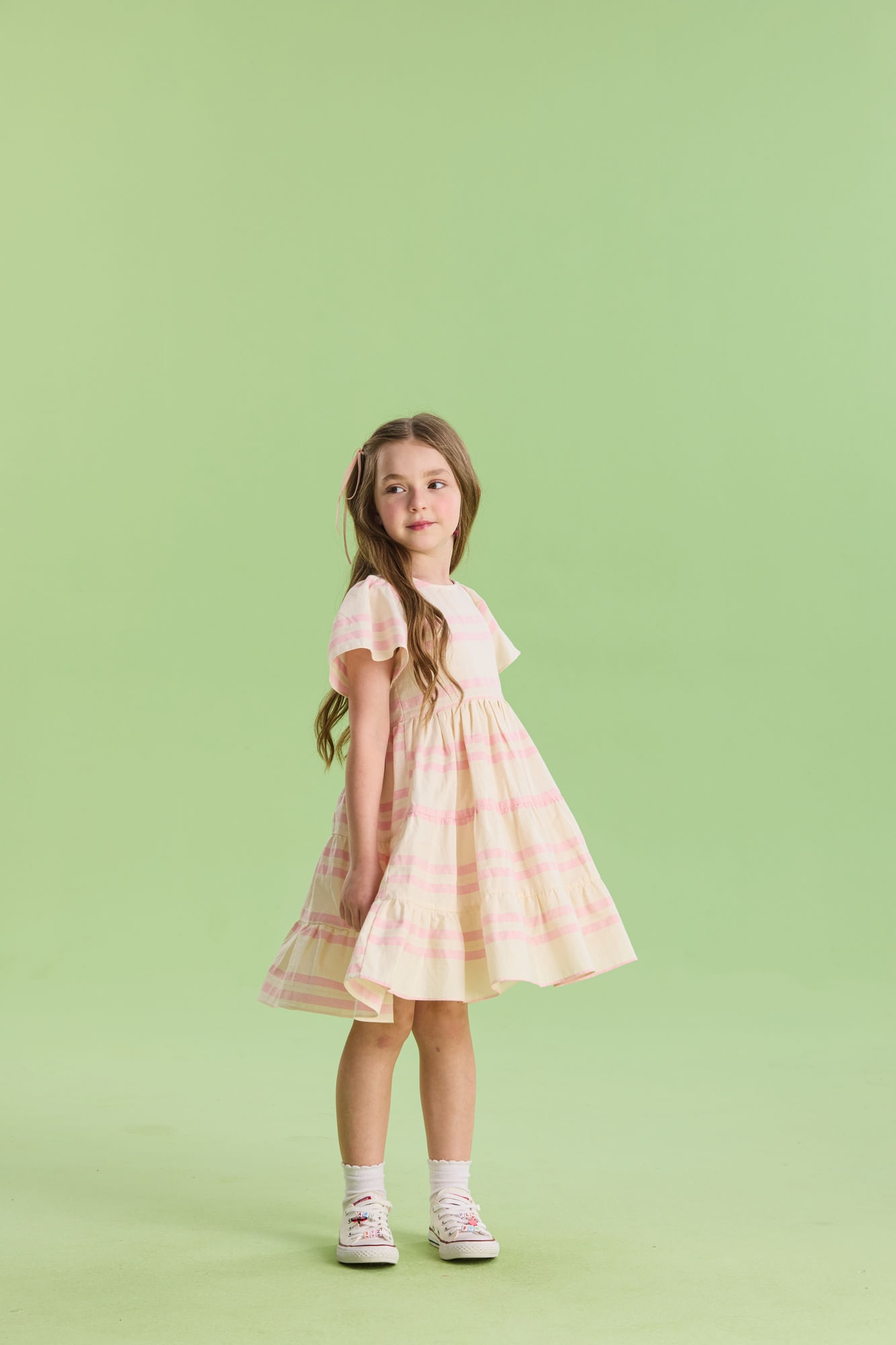 Vestido-Manga-Curta-Listrado-Tres-Marias