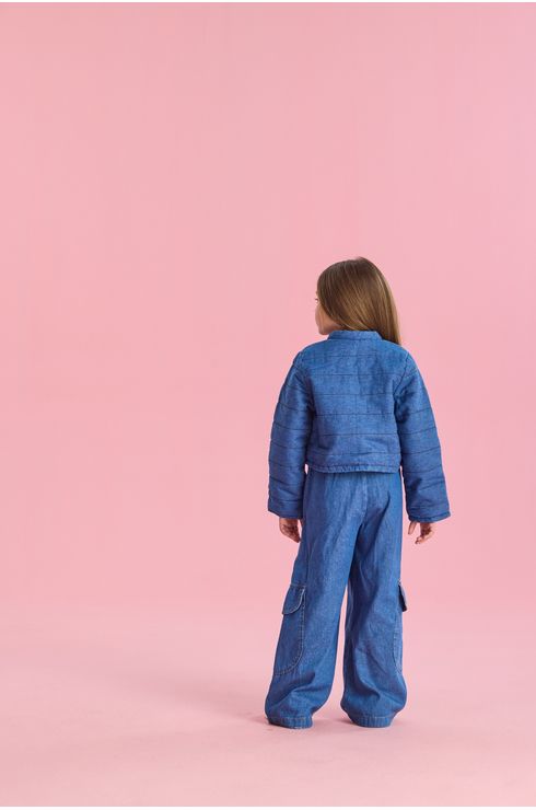 Jaqueta Jeans Puffer