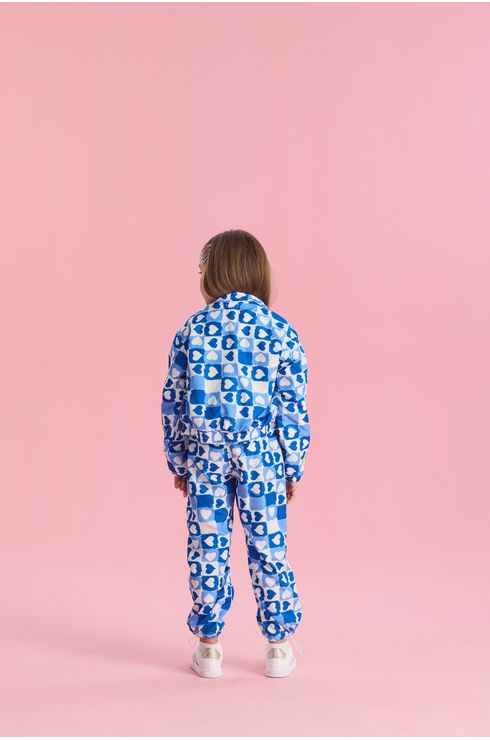 Jaqueta Puffer Estampada Com Forro Em Pelo