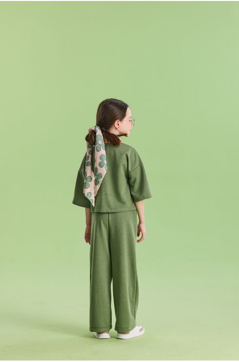 Conjunto Manga Curta Blusa E Calça Em Moletinho