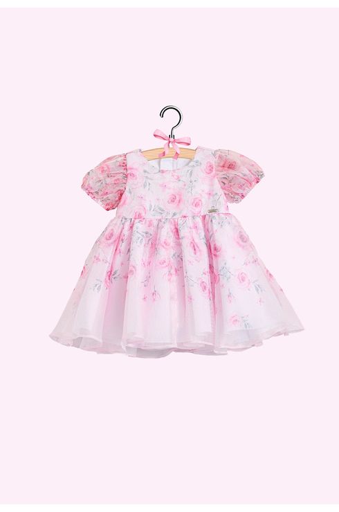 Vestido Festa Estampado Com Degradê De Flores